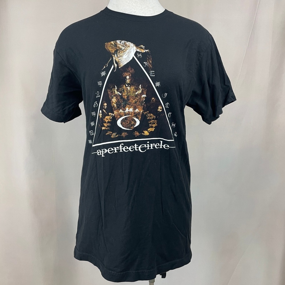 A PERFECT CIRCLE Mens (L) Band Tee Grunge 2017 Tour Festival Indie‎ Merch Black